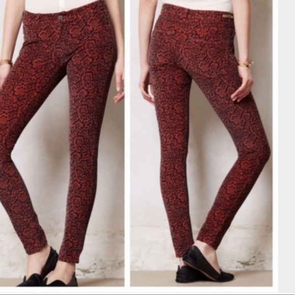Anthro Pilcro & the Letterpress Paisley Pants 26 - Picture 1 of 4
